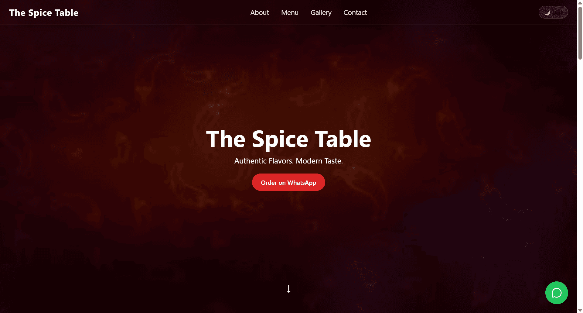 The Spice Table website